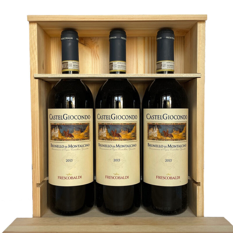 Cassa in Legno - 3 Brunello di Montalcino Castelgiocondo DOCG 2019 - Frescobaldi