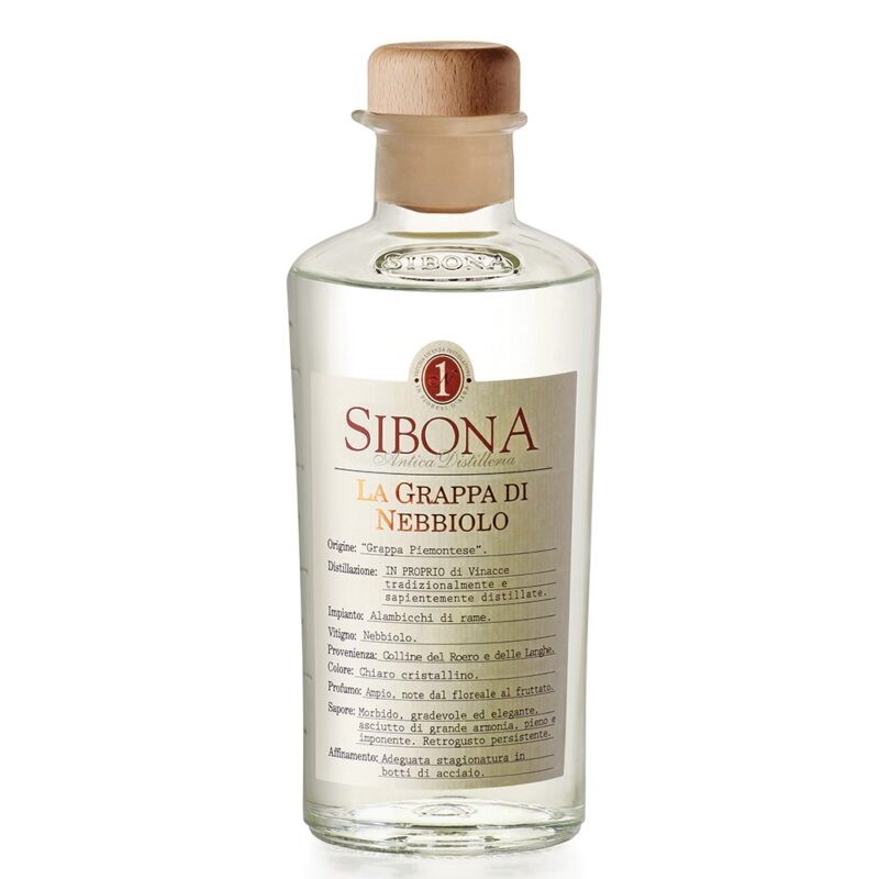 La Grappa di Nebbiolo di Sibona (Astucciata)