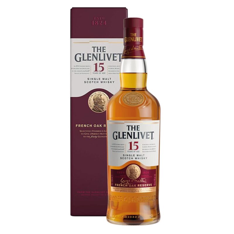 The Glenlivet Single Malt Scotch Whisky 15 Anni (Astucciato)