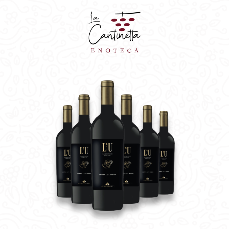 6 Bottiglie L'U Rosso Umbria IGT 2019 Lungarotti