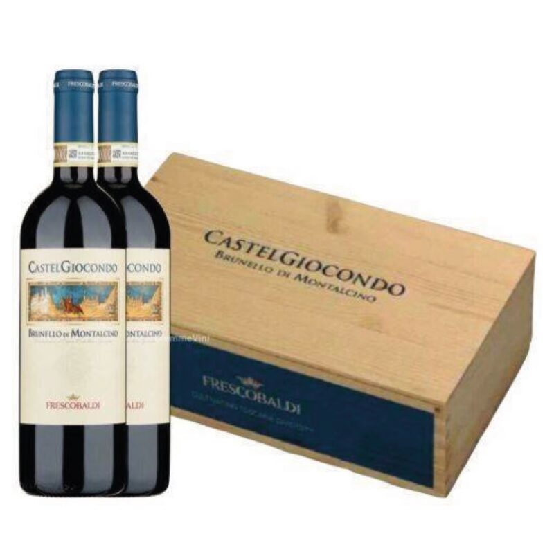 Cassa in Legno - 2 Brunello di Montalcino Castelgiocondo DOCG 2019 - Frescobaldi