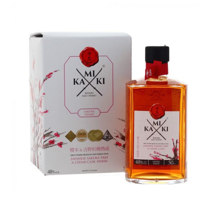 Kamiki Blended Malt Japanese Whisky Sakura Wood (Astucciato)