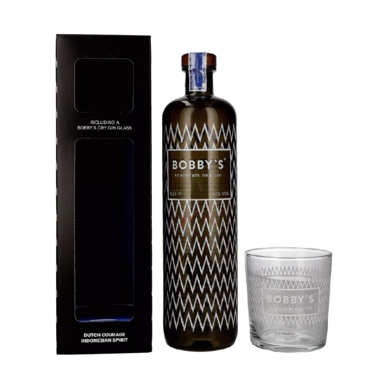 Gin Dry Bobby's Schiedam 70cl (Astucciato + Bicchiere)