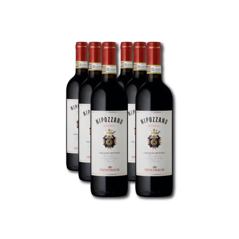 6 Bottiglie Chianti Rufina Riserva DOCG Nipozzano 2022 Frescobaldi