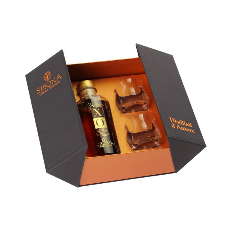 Confezione Sibona Grappa XO + 2 Bicchieri