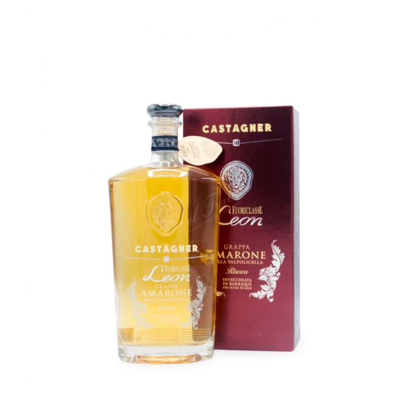 Grappa Riserva Fuoriclasse Leon Amarone 18 mesi Castagner