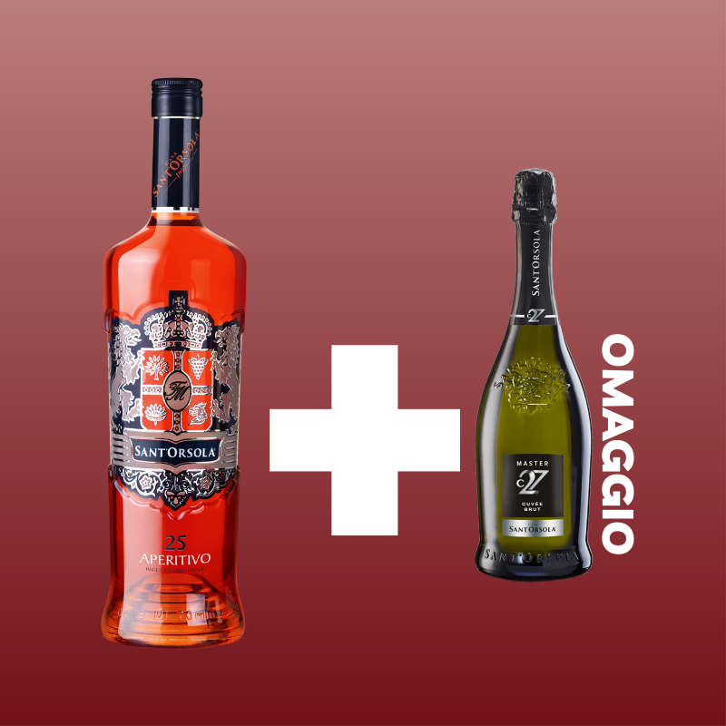 Aperitivo 25 Sant'Orsola 1L + OMAGGIO Spumante Cuv&eacute;e Brut Master C27 Sant'Orsola