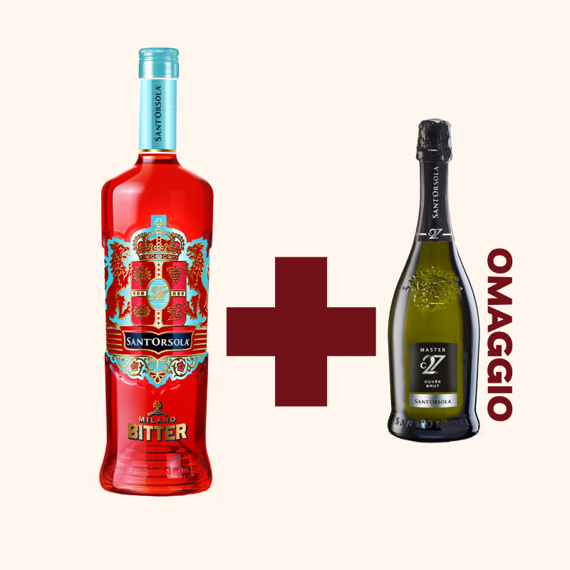 Bitter Milano Sant'Orsola 1L + OMAGGIO Spumante Cuv&eacute;e Brut Master C27 Sant'Orsola